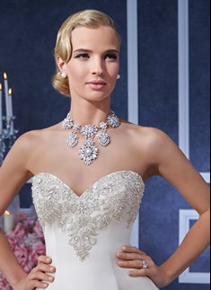 'Embellished Strapless Ball Gown